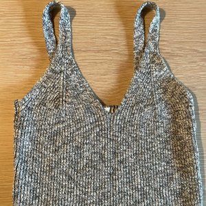 Knit Gray Crop Top Tank
